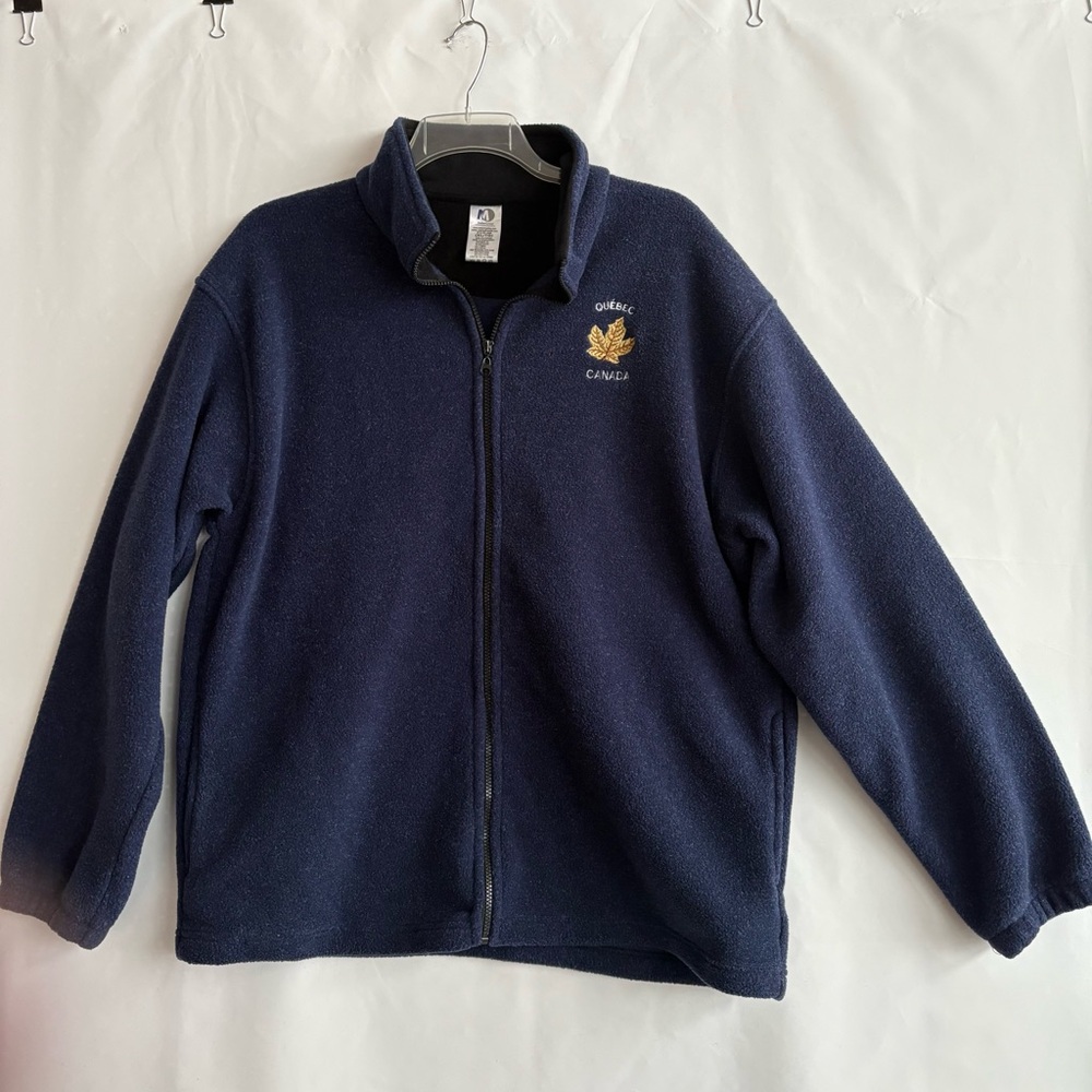 Men's Navy Blue Fleece Jacket